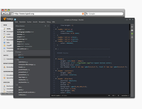 Erstellung von Typo3 Websites TOASTER erstellt Typo3 Webseiten
